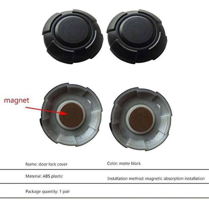 3Set for 2019 2020 2021 Car Door Key Hole Decoration Cover Trim Door Lock Cover