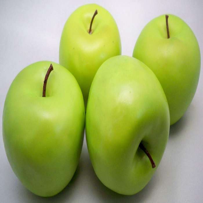 4 Artificial Green Apples-fruit