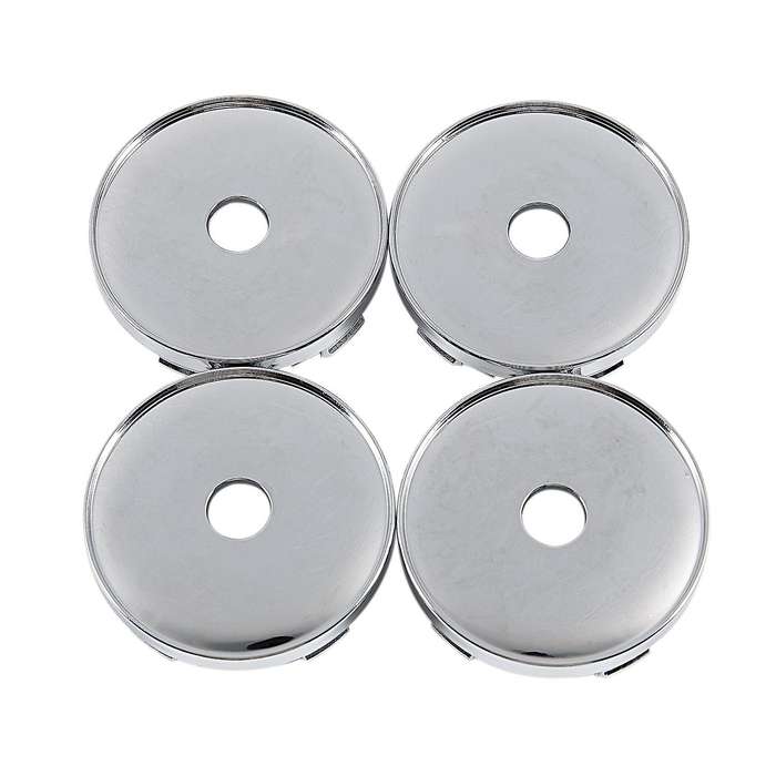 4 Chrome Wheel Center Hub Cap Universal Car Plastic 60mm Tyre Trims