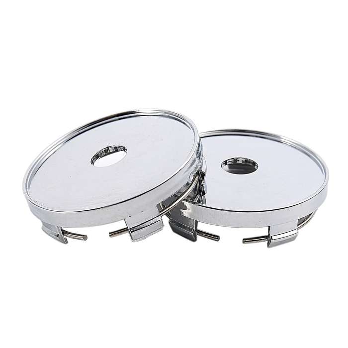 4 Chrome Wheel Center Hub Cap Universal Car Plastic 60mm Tyre Trims