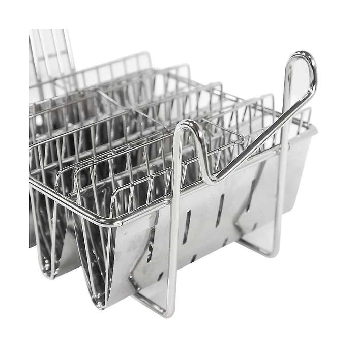 4 Grid Kitchen Fried Cooking French Fries Basket Tortilla Fry Basket for Deep Fat Fryer Basket Stai