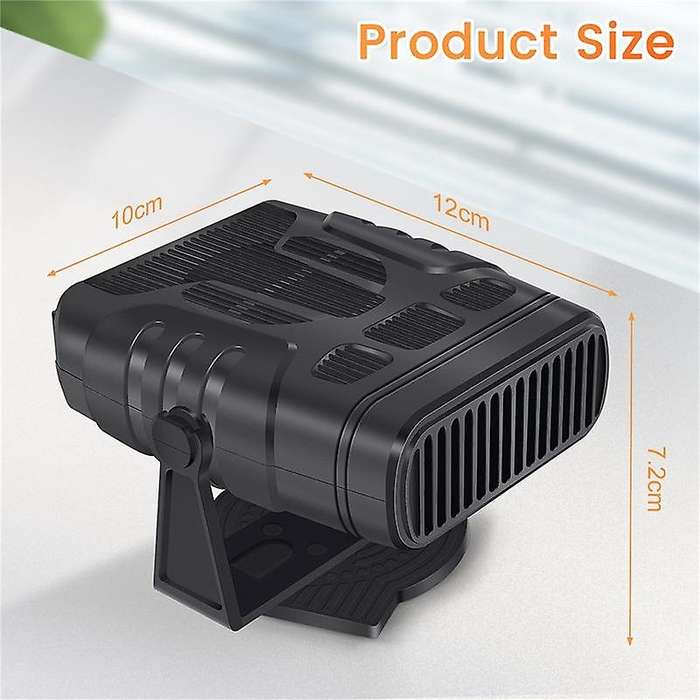 4 In 1 12v 120w Car Heater Electric Cooling Heating Fan Portable Electric Dryer Windshield Defoggin