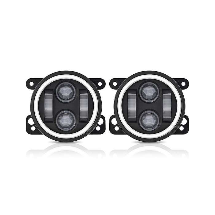 4 Inch Angel Eyes Led Fog Light Car Front Foglight Replacement Auto Lamp Drl Driving Fog Lamp for O