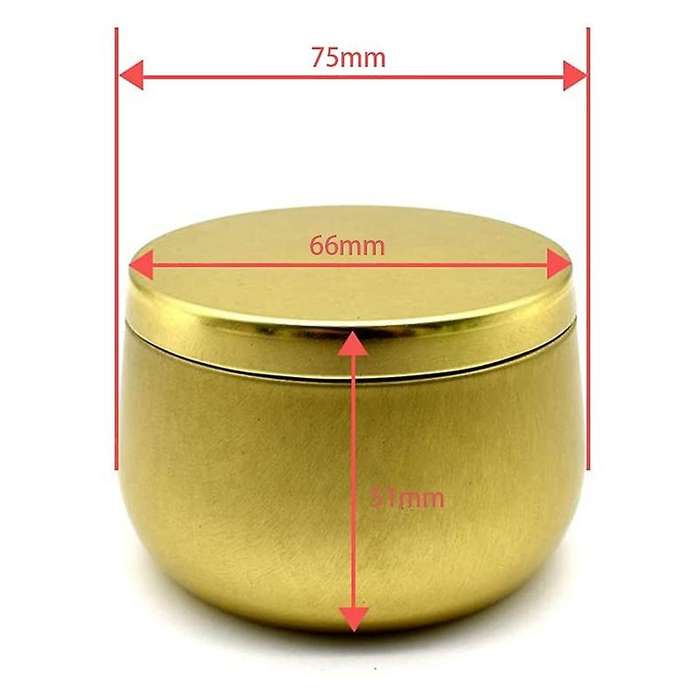 4 Oz Candle Tin, 12Pcs Candle Containers for Making Candles, Empty Candle Tins with Lids in Bulk, Ca