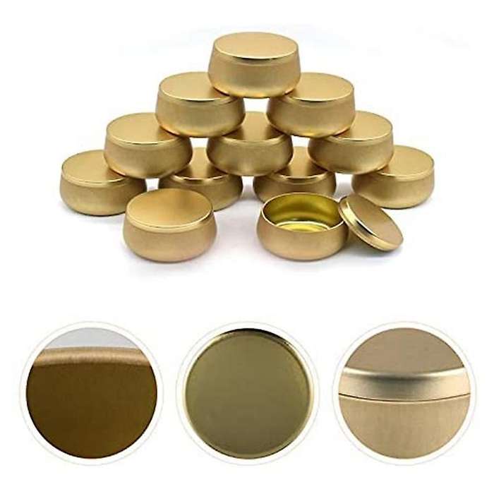 4 Oz Candle Tin, 12Pcs Candle Containers for Making Candles, Empty Candle Tins with Lids in Bulk, Ca