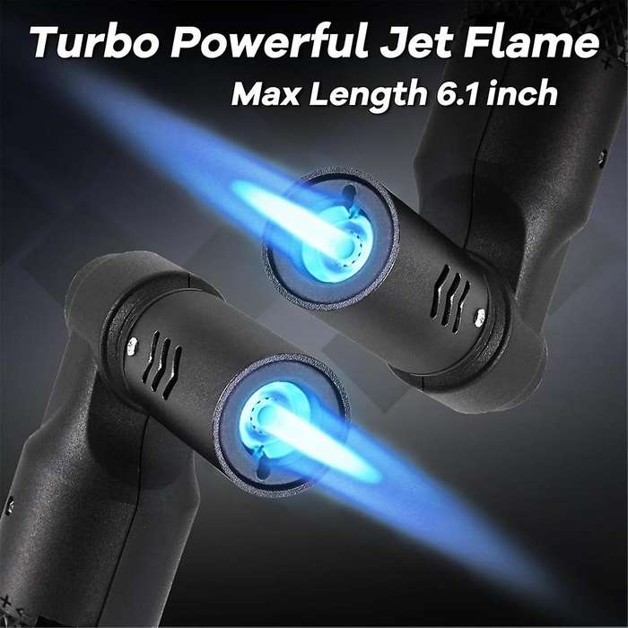 4 Pack Butane Torch Refillable Jet Flame Portable Butane Torch Mini Refillable Windproof