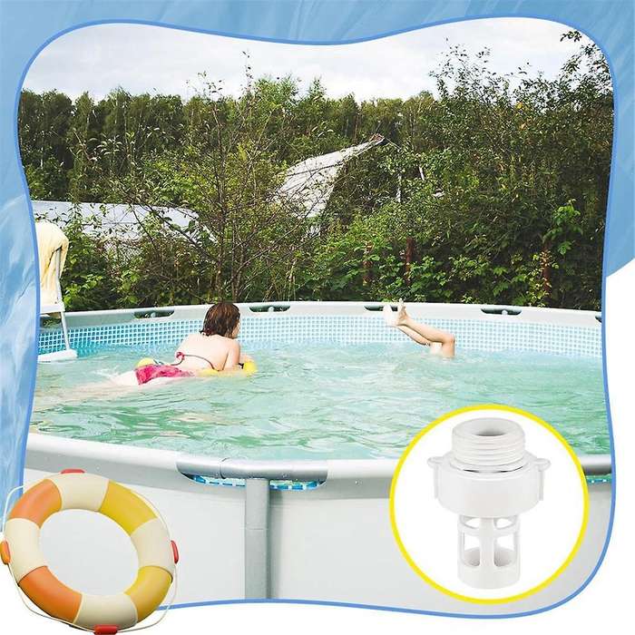 4 Pack Garden Hose Drain Plug Connector Replacement Above Ground Pool Drain Adapter for Round Swimmi