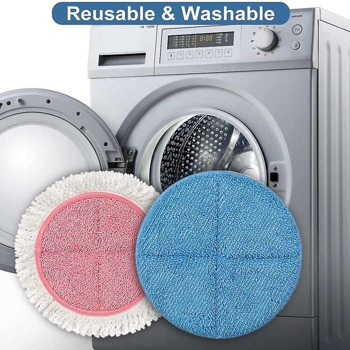 4 Pack Replacement Parts Mop Cloth Pads for BOBOT Electric Mop Cleaning Pads Accessories Household