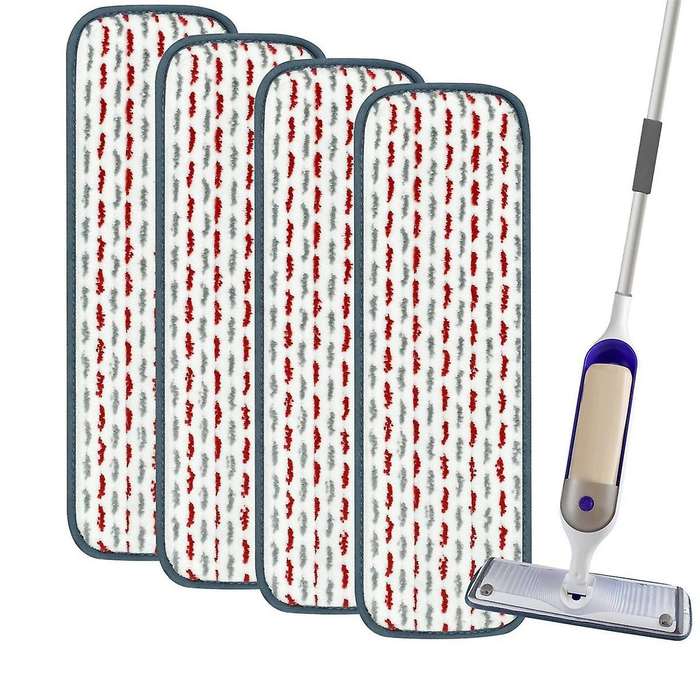 4 Pack Thicken Mop Pads Compatible for , Refills Power Mop Refill Pads for Spray Power Mop Wet Pads