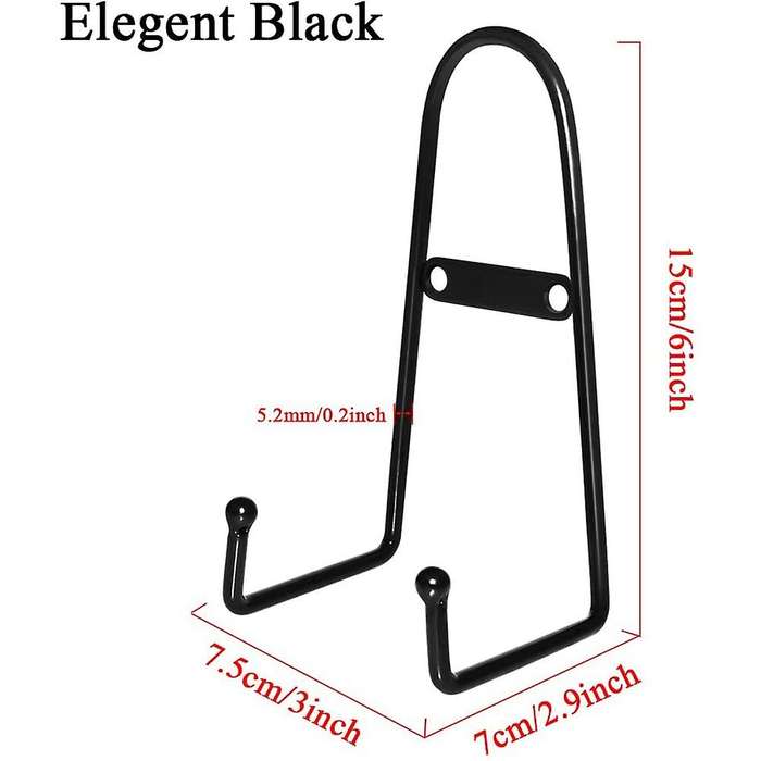 4 Pack Wall Mount Plate Display Stands, Medium Wall Easel Holder Plate Hanger Vertical Plate Stand