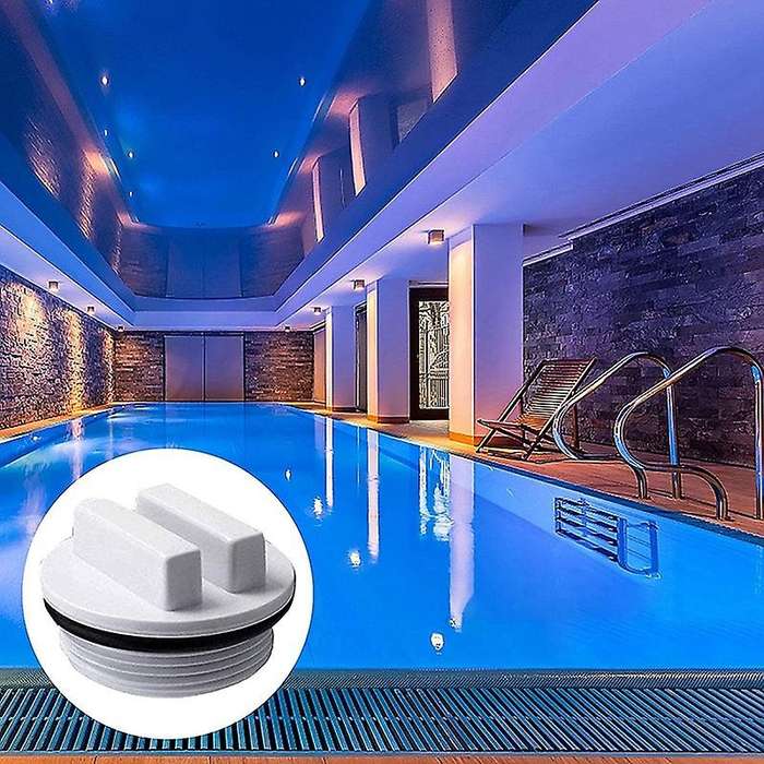 4 Pcs 1.5 Inch Threaded Pool Spa Return Winterizing Filter Drain Plug with O-Ring for Winterizing Po