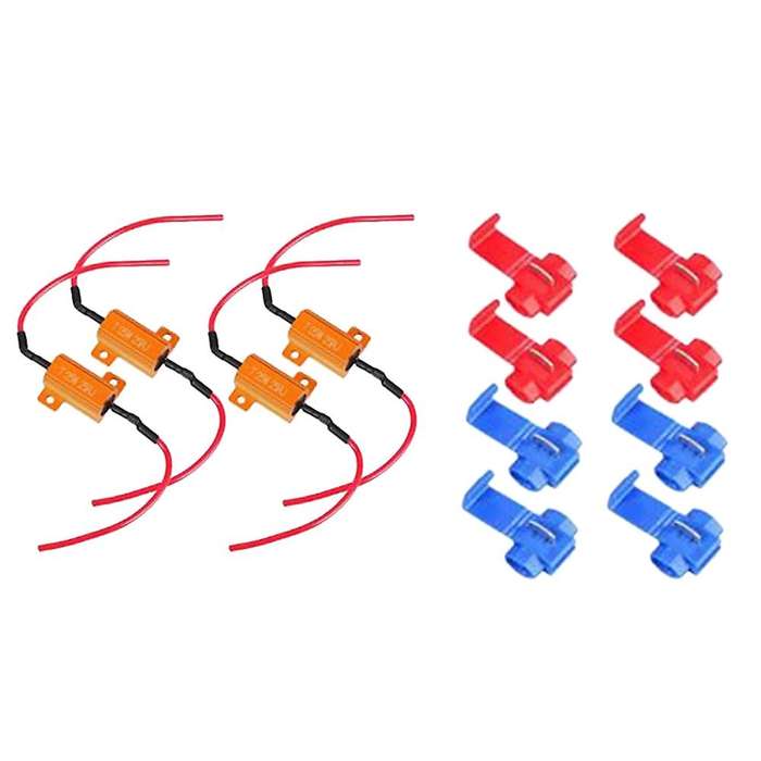 4 Pcs 25W 25Ohm LED Load Resistor for Turn Signal LED Lights