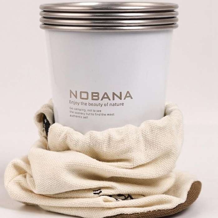 4 Pcs 350ML 304Stainless Steel Camping Cup Mug Camping Hiking Portable Tea Coffee Beer Cup with Blac
