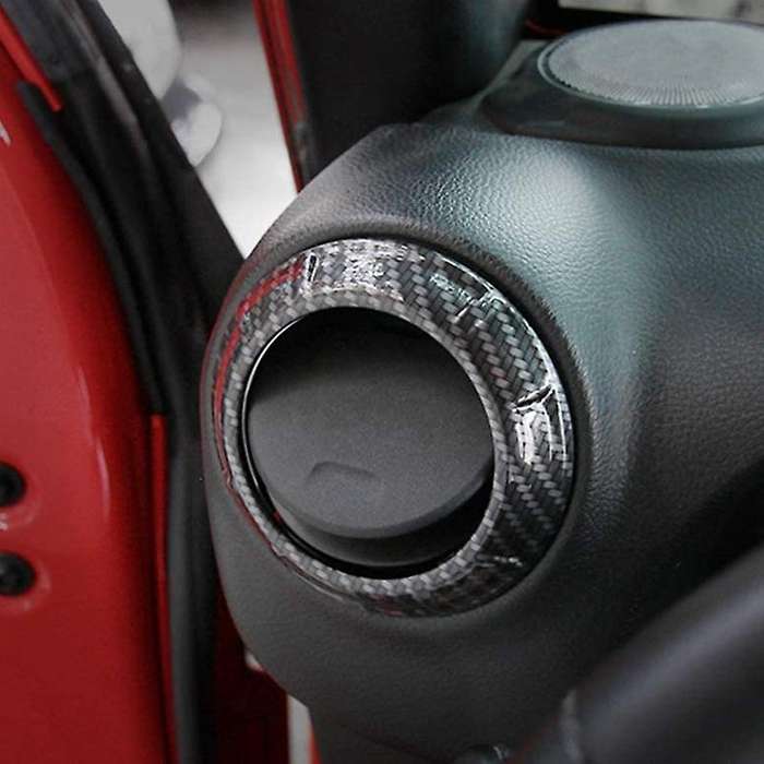 4 Pcs ABS Carbon Fiber Style Air Condition Decoration Interior Trim Kit, Accessories for Wrangler JK