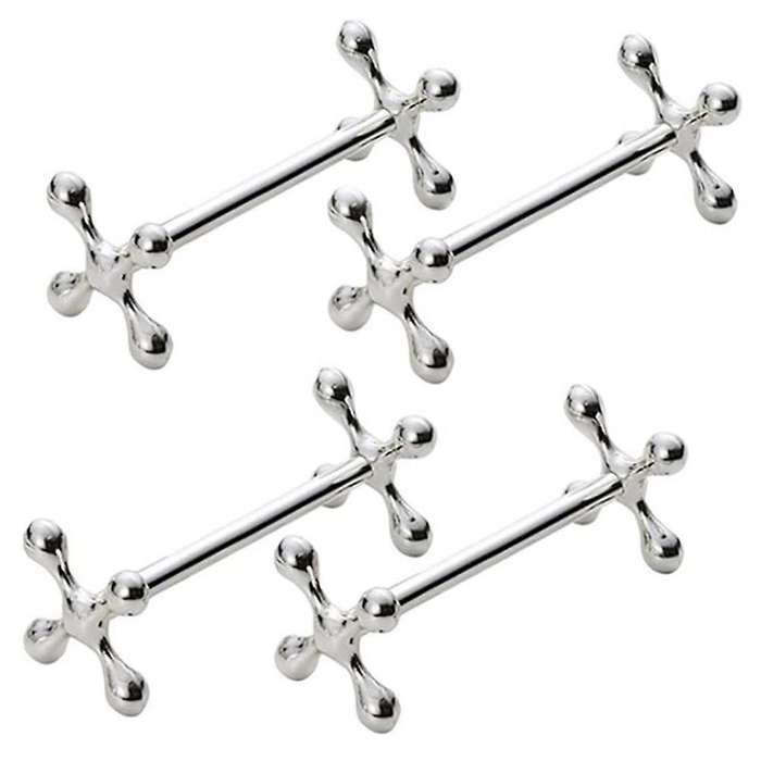 4 Pcs Alloy Chopsticks Rest Spoons Stand Forks Knifes Holder Rack Stand Metal Craft Table Decoratio