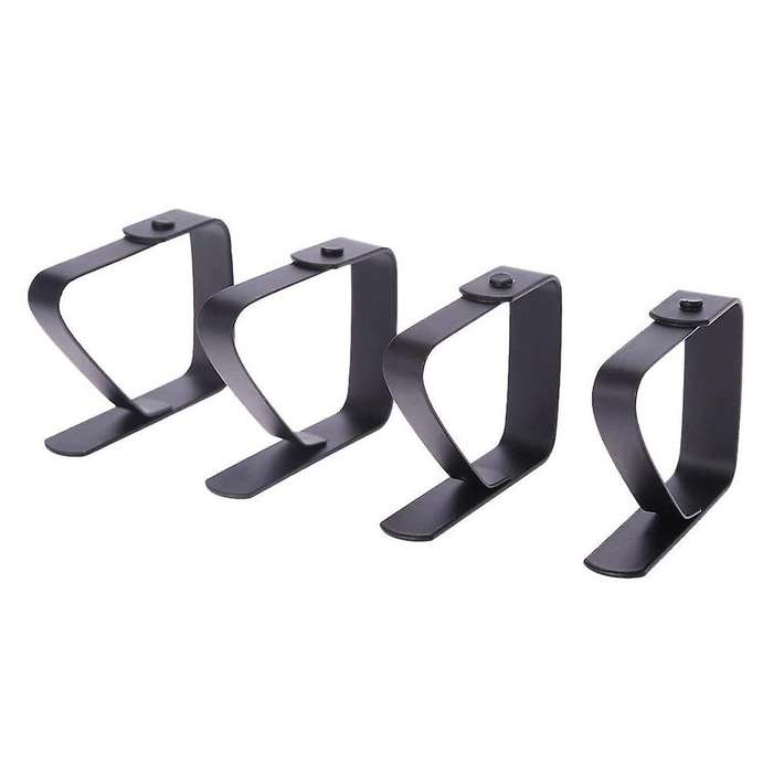 4 Pcs Black Black Tablecloth Clip Tablecloth Fixing Clip 5x4cm Tablecloth Clip for Buffet /barbecue
