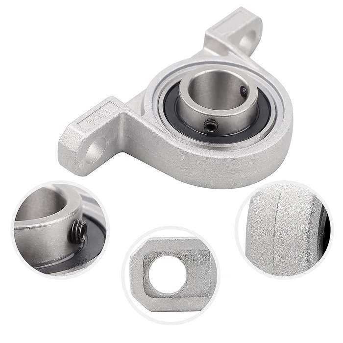 4 Pcs Bearing Housing Flange Bearing 10mm KP000 Ball Bearing Block Pillow Block Bearing for Spare Pa