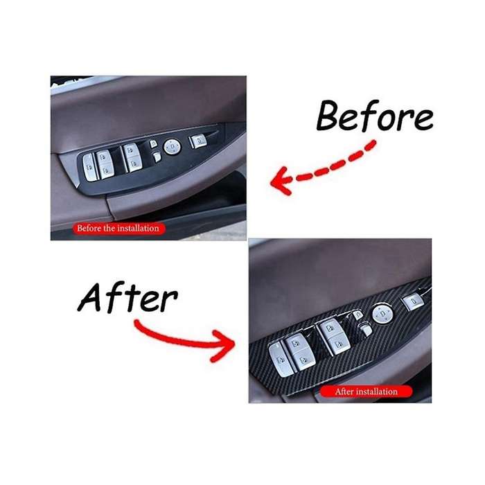 4 Pcs Car Window Lift Button Trim for X3 G01 X4 G02 2018-2021