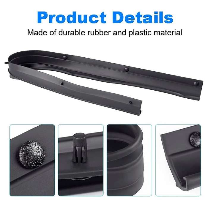 4 Pcs Door Lower Rubber Weather Strip Seal Kit for F250 F350 F450 F550 Excursion F81z-2520758-aa