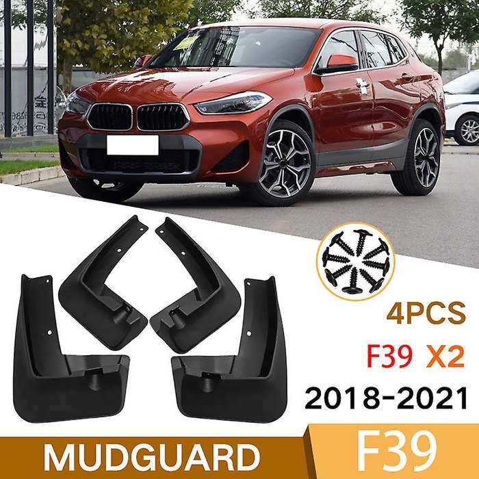 4 PCS for - X2 F39 2018 2019 2020 2021 Front Rear Car Mudguard Mud Guard Flaps Splash Flap Mudguards