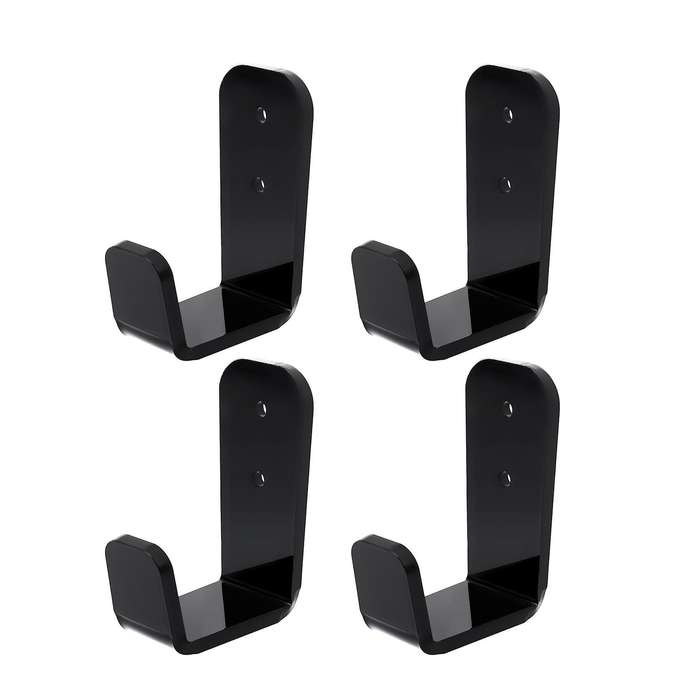 4 PCS Hockey Stick Display Holder Wall Mount, Golf Club Display Rack, Hockey Stick ,for Horizontal H