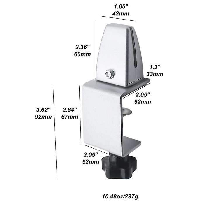 4 Pcs Office Desk Divider Clamp Privacy Screen Holder Bracket Screen Baffle Clamp Partition for Tabl