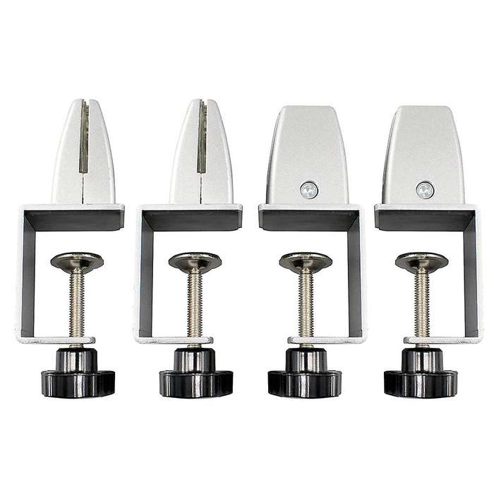 4 Pcs Office Desk Divider Clamp Privacy Screen Holder Bracket Screen Baffle Clamp Partition for Tabl