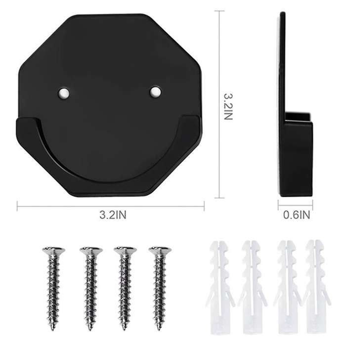 4 Pcs Shower Curtain Rod Mounting Bracket Bonding Shower Rod Mounting Retainer for Household Wall Ba