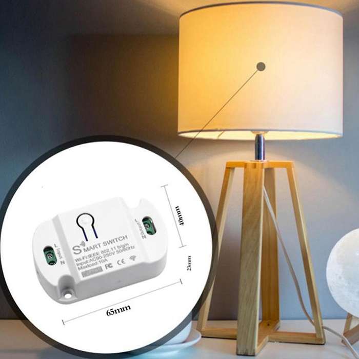 4 Pcs Wifi Smart Switch Smart Home Automation Compatible with Tuya Alexa Home 10a Wifi Switch