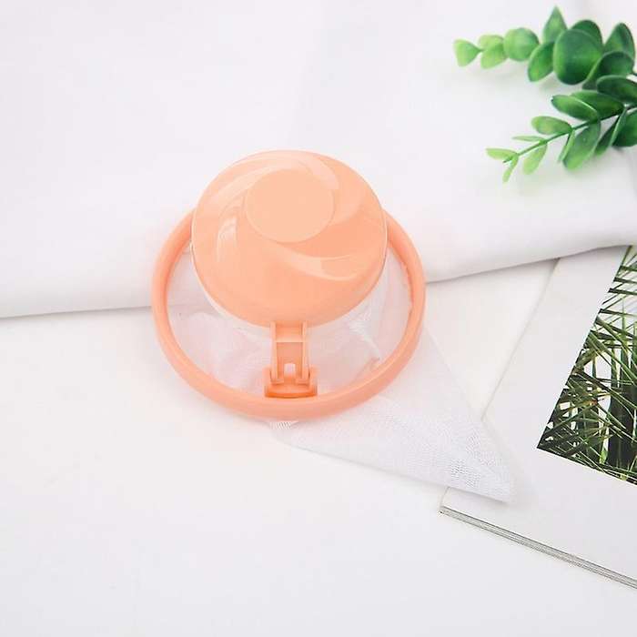 4 Pcs Washing Machine Hair Remover Floating Plastic Clothing Decontamination Hair Filter Blue Orange