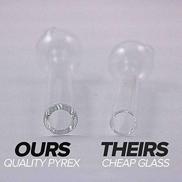 4 Pieces Of Manual Thick Oil Lamp with Anti-glass(transparent)