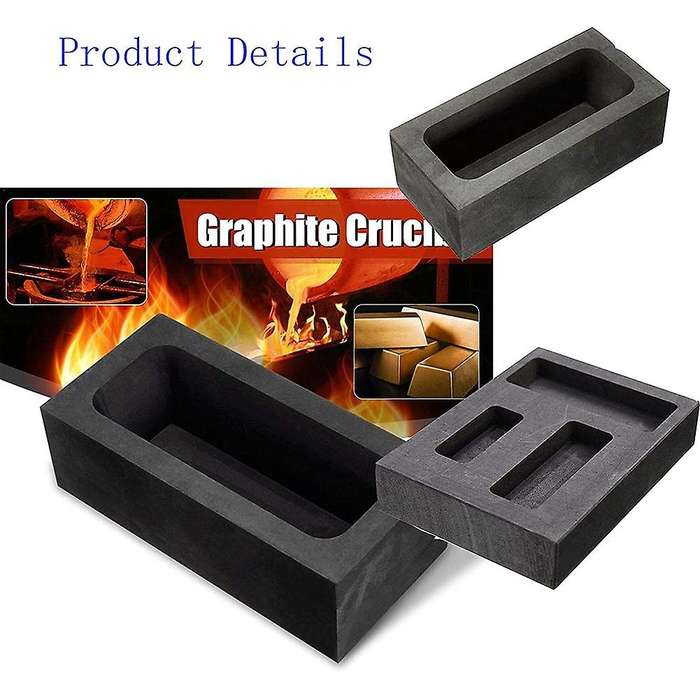 4 Pieces Graphite Embedded Mold Stirring Rod Set 5 in 1 Graphite Casting Mold Coin Combination Metal