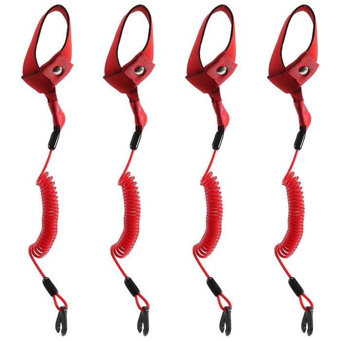 4 Pieces Outboard Lanyard Universal Outboard Switch Keys Universal Safety Boat Motor Outboard Suit f