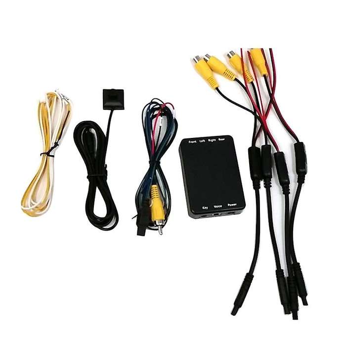 4 Way Cameras Switch System 360 View Car Camera Control Box for Rear Front Camera Rear View Backup C