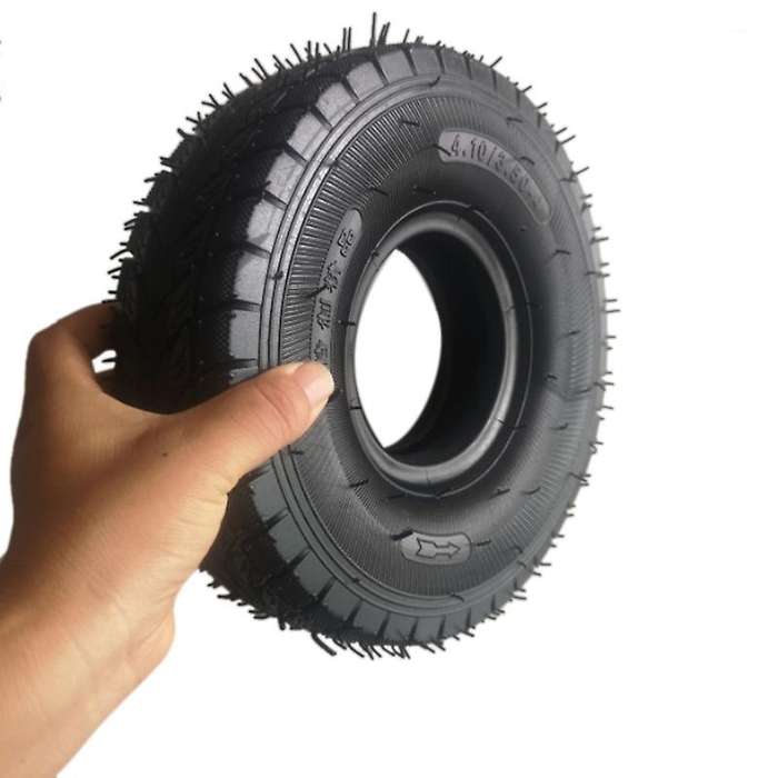 4.10/3.50-4 Outer Tyre 410/350-4 Pneumatic Wheel Tire for Electric Scooter, Trolley Accessories