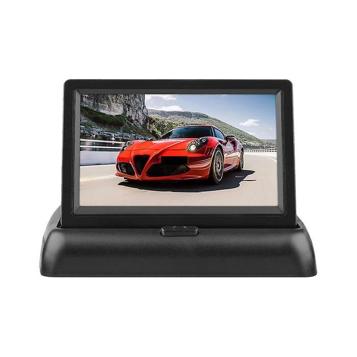 4.3 Inch Car Foldable Monitor LCD Screen Dash Stand 12-24V Input Universal for Truck Auto for Backup