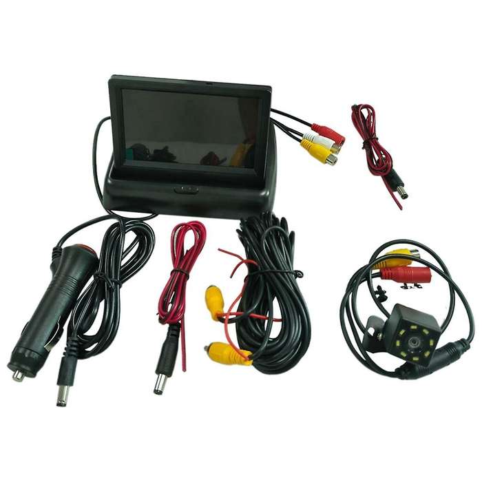 4.3Inch Car Rear View Backup Camera LCD Monitor for Vehicle Van Night Vision Reverse Video Parking S