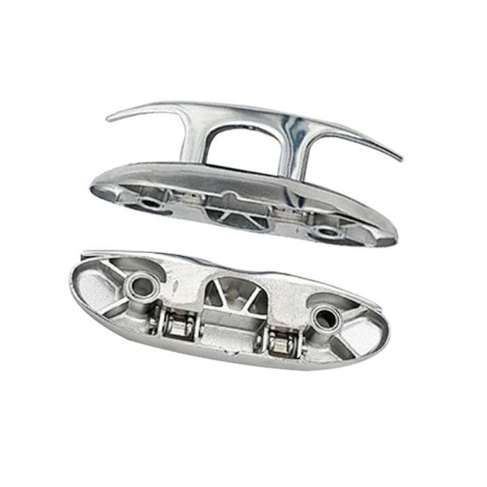 4.7 Inch Boat Folding Cleat Flush Mount Rope Cleat Flip Up Dock Cleat with Fastener,4pcs