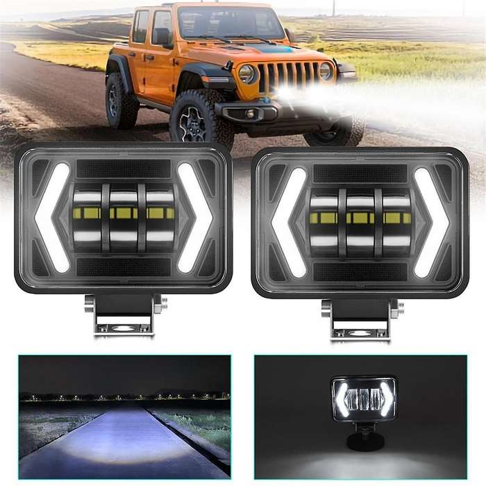 4.5 Inch LED Light Pods Offroad LED Driving Light 80W 8000LM Spot Light Turn Signal Light Work Light