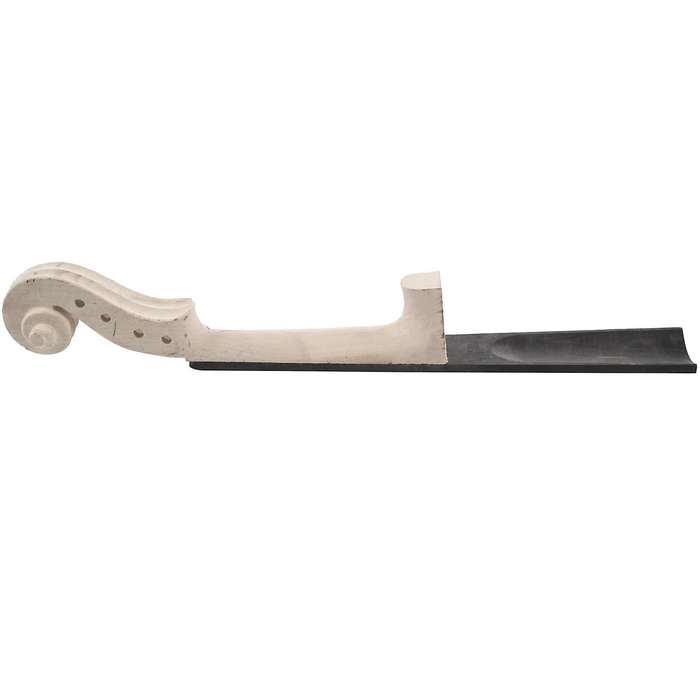 4/4 Size Maple Violin Neck Ebony Fingerboard Violin DIY Kit with Hand Carved Scroll