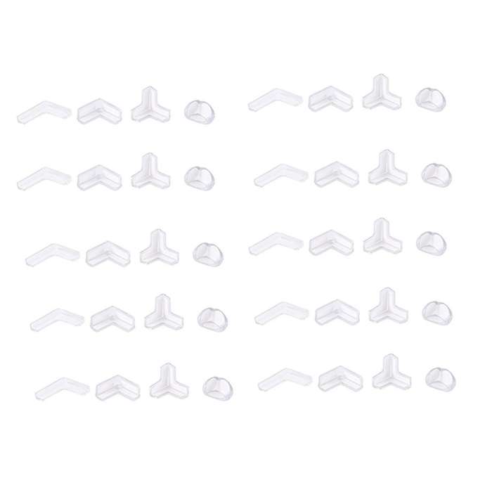 40 Pack Corner Protector,protectors Guards Furniture Corner Guard & Edge Safety Clear and Transpare