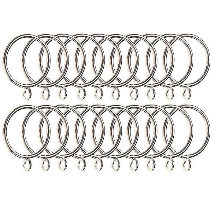 40 Pack Curtain Rings, 38mm Internal Diameter iron Curtains Rings Hanging Rings for Curtains and Ro
