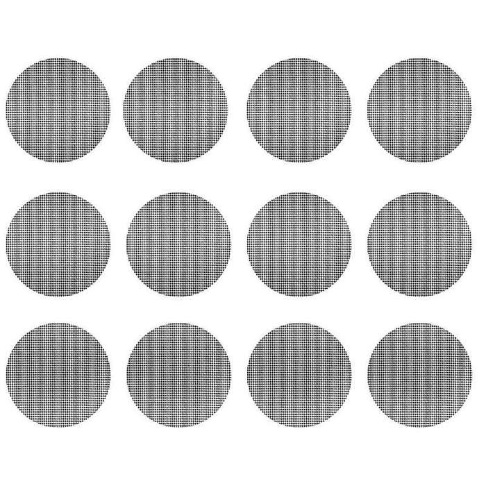 40 Pieces of 5 cm Round Flower Pot Hole Grid Mat Bonsai Pot Bottom Grid Mat Grid Garden Drainage Gri