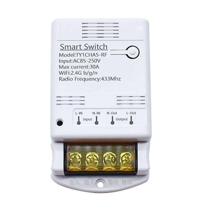 4000W 30A Wifi Switch Relay Tuya Smartlife APP 433mhz RF Receiver Module AC 85-250V 220V Home Autom