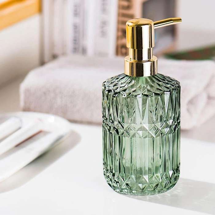 400ml Soap Dispenser Chic Glass Refill Empty Bottle Home Hotel Bathroom Conditioner Shampoo Bottle-