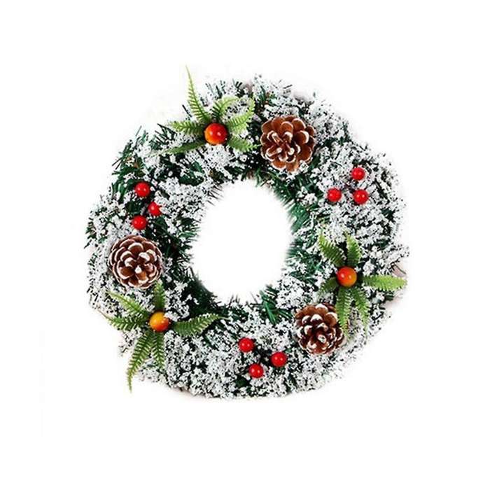 40cm Christmas Wreath Holiday Wreath Christmas Ornament Christmas Wreath Hanging Ornament