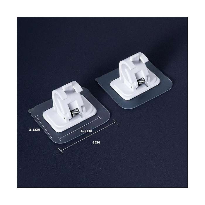 40pcs Curtain Rods No Drill Curtain Rod Brackets Hooks Nail Free Adjustable Stick On Curtain Rod Tra