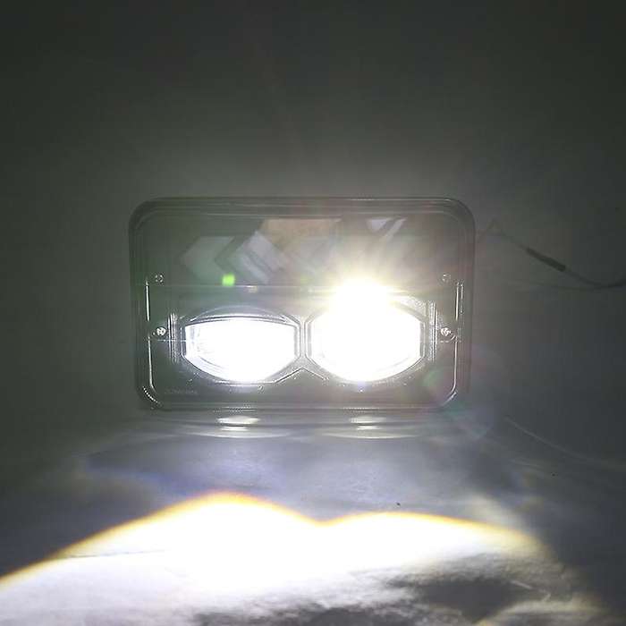 40W 4x6 LED Headlight Waterproof LED Projector Headlight Hi-Lo Beam DRL for xJ Car Accessories