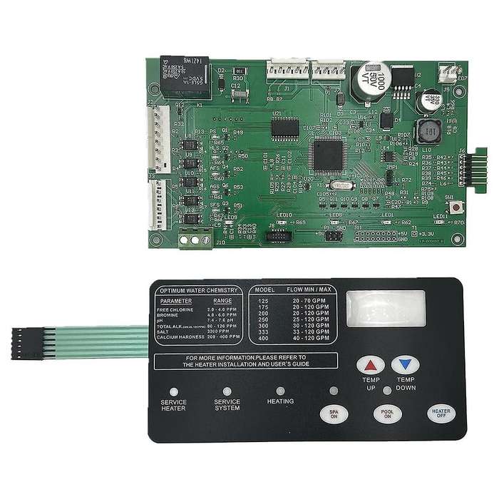 42002-0007S Control Board Kit with 472610Z Switch Pad for Master LP Series Pool/Spa Heater Electric