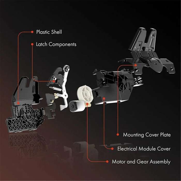 4589243AF Car Latch Catch for Grand Caravan 2009-2017 Town Country Trunk Door Lock Actuator